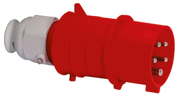 CEE steker 5p  32A 400V 6h rood IP44 Bals QuickConnect HD