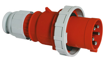 CEE steker 5p  63A 400V 6h rood IP67 Bals QuickConnect