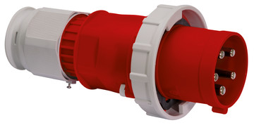 CEE steker 5p 125A 400V 6h rood IP67 Bals schroef