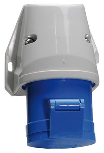 CEE wcd-opbouw 3p  16A 230V 6h blauw IP44 Bals schroef