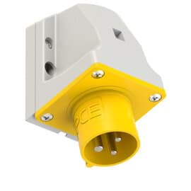 CEE toestel-opbouw 3p  16A 110V 4h geel IP44 M25 PCE