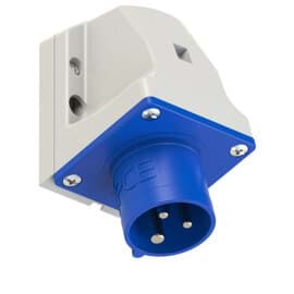 CEE toestel-opbouw 3p  16A 230V 6h blauw IP44 M25 PCE