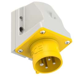 CEE toestel-opbouw 4p  16A 110V 4h geel IP44 PCE