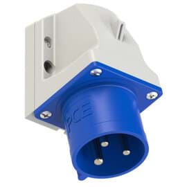 CEE toestel-opbouw 3p  32A 230V 6h blauw IP44 M25  PCE