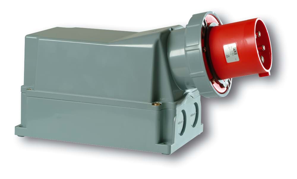 CEE toestel-opbouw 5p 125A 400V 6h rood IP67 PCE
