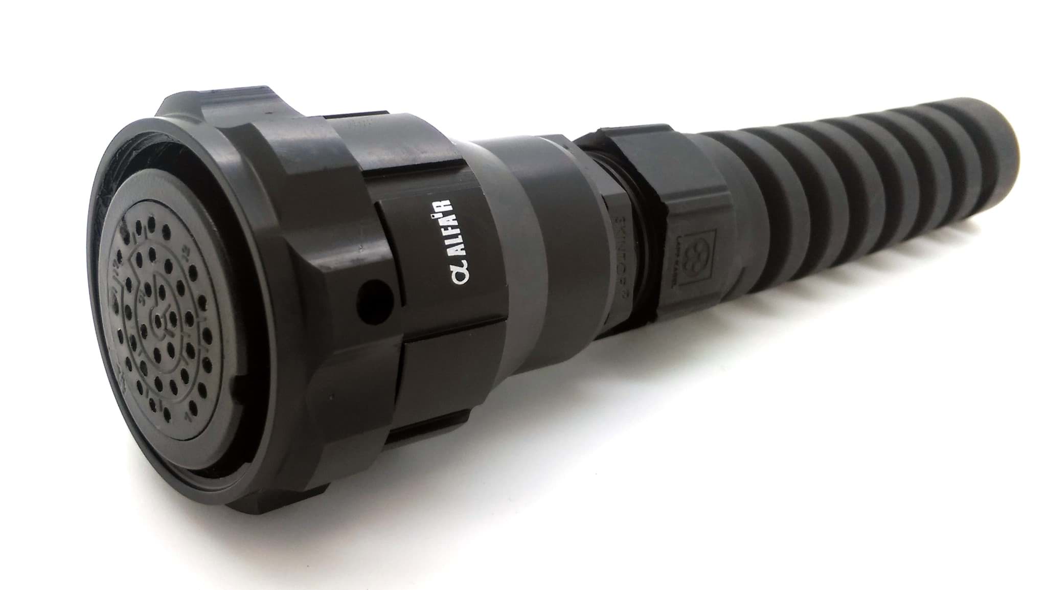 cable connector with nut 337P female d7-13 spiral M25/M20 black