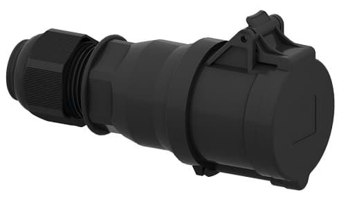CEE koppeling 5p  32A 400V 6h zwart IP44 Bals EVENT QuickConnect
