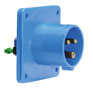 CEE toestel-inbouw 3p  32A 230V 6h blauw 75x75mm IP44 Bals QuickConnec