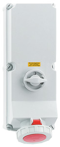 CEE wcd afschakelbaar vergr. 5p 125A 400V 6h rood IP67 Bals