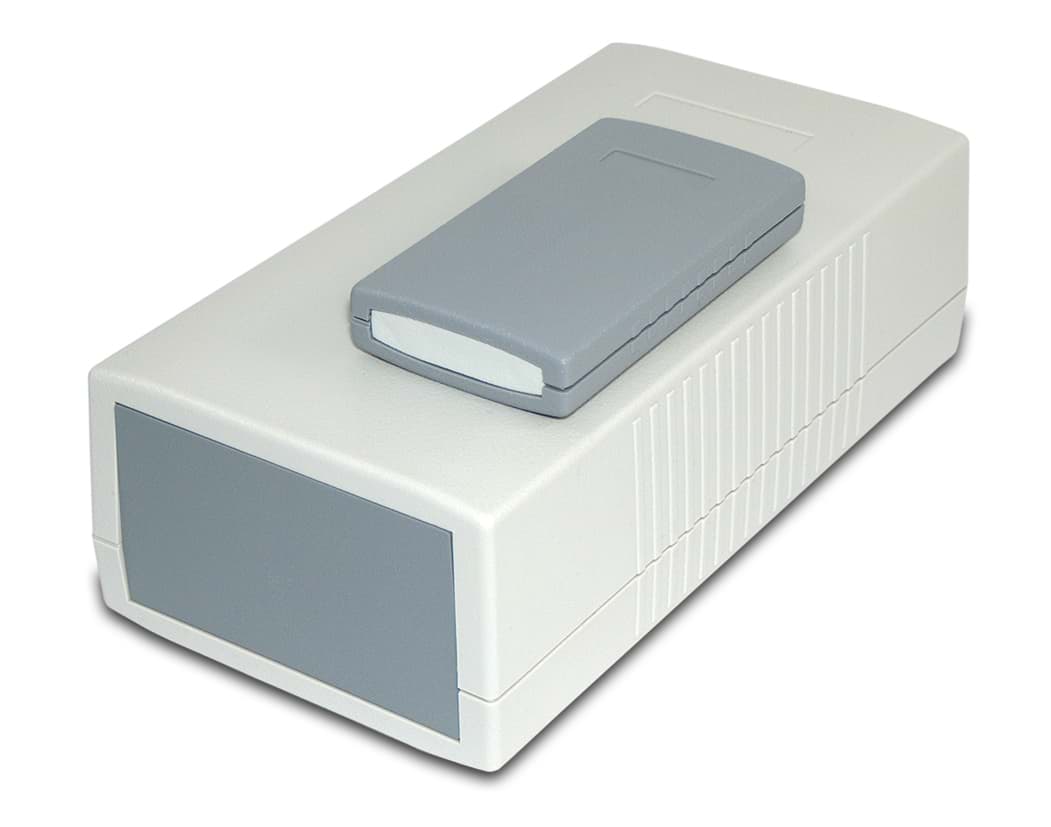 behuizing kunststof 190x100x80mm ABS lichtgrijs End Panel Design