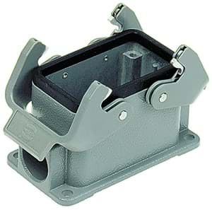 Han 10B-2LOCK opbouw laag 1xPG16 grijs