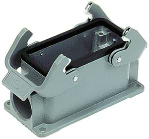 Han 16B-2LOCK opbouw laag 1xPG21 grijs