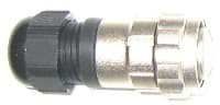 cable connector with nut 14V female d4.5-10 nickel