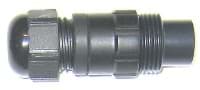 cable connector w/out nut 19CD female d4.5-10 black