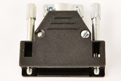 D-sub behuizing 15p UNC zwart