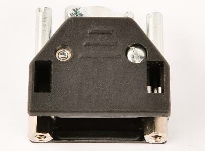 D-sub behuizing  9p UNC contra zwart