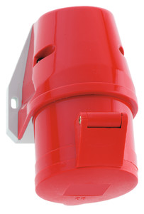 CEE wcd-opbouw 4p  16A 400V 6h rood IP44 Bals schroef