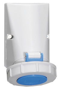 CEE wcd-doorvoer 3p  32A 230V 6h blauw IP67 Bals schroef