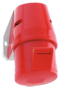 CEE wcd-opbouw 4p  32A 400V 6h rood IP44 Bals schroef