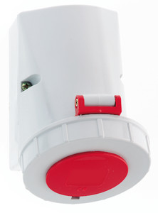 CEE wcd-doorvoer 5p  32A 400V 6h rood IP67 Bals schroef