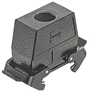 Han 16B-2LOCK koppelhuishoog top-invoer M32 zwart