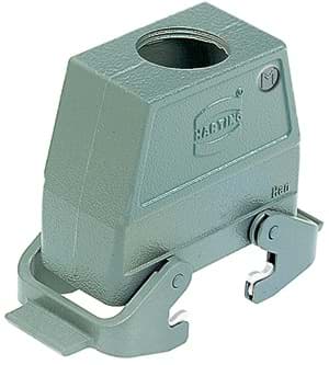 Han 16B-2LOCK koppelhuishoog top-invoer M40 grijs