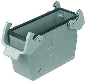 Han 24B-2LOCK koppelhuis hoog top-invoer M32 grijs