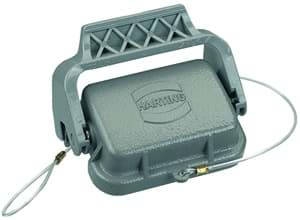 Han  6B-1LOCK kap tbv kabelhuis laag grijs