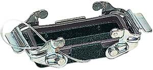 Han 16B-2LOCK kap tbv kabelhuis [metaal] zwart Han-16M
