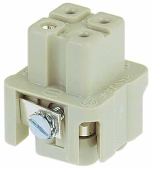 Han  3A insert A 3p+a female schroef