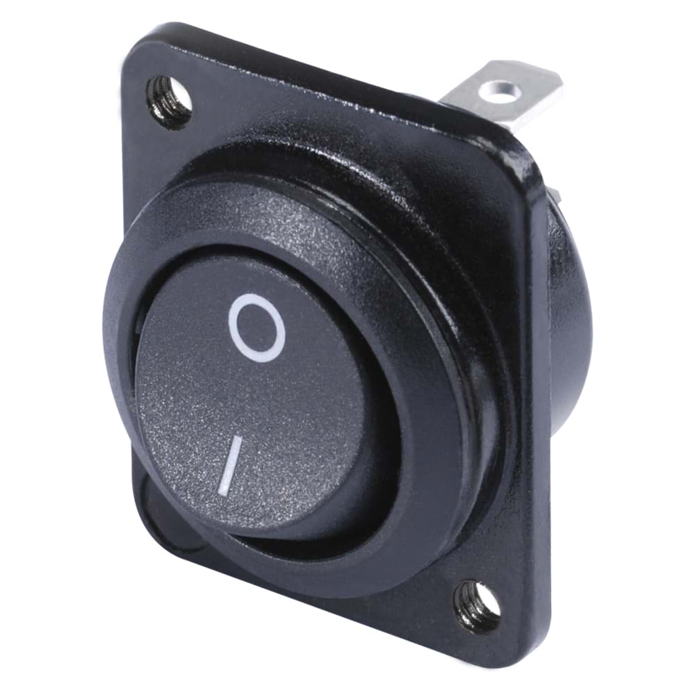 switch D-size 1-pole on/off black
