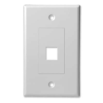 wandplaat US 1x keystone wit
