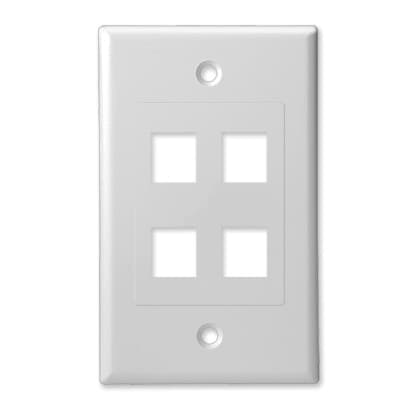 wandplaat US 1-gang 4x keystone wit
