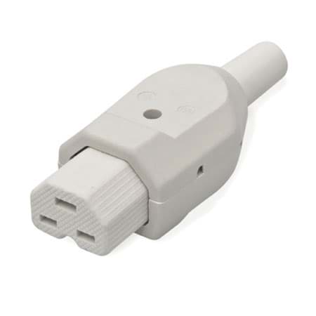 IEC C21 16A 200gr connector bus duroplast wit Kalthoff