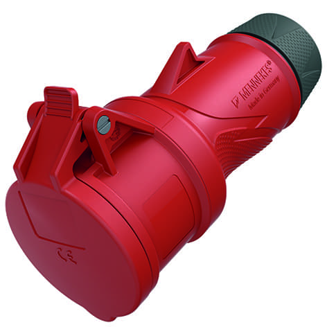 CEE koppeling 5p  32A 400V 6h rood IP44 Mennekes PowerTop Xtra screw