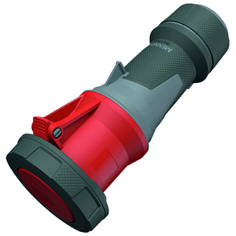 CEE koppeling 5p  63A 400V 6h rood IP67 Mennekes PowerTop Xtra screw