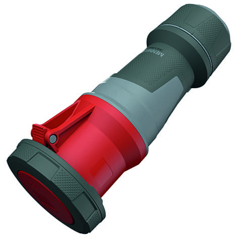 CEE koppeling 5p 125A 400V 6h rood IP67 Mennekes PowerTop Xtra screw