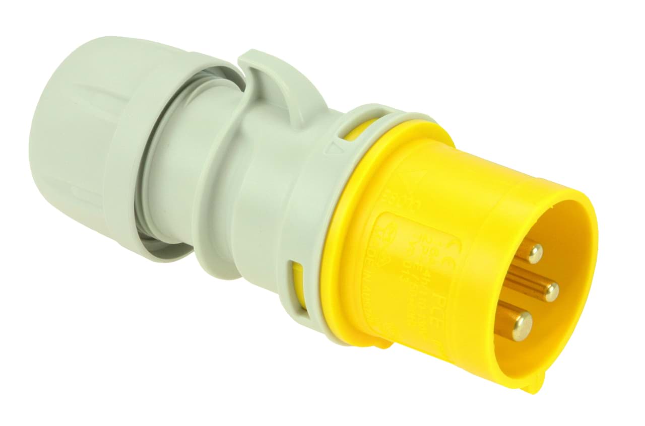 CEE steker 3p  16A 110V 4h geel IP44 PCE