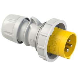 CEE steker 3p  32A 110V 4h geel IP67 PCE