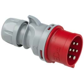 CEE steker 7p  32A 400V 6h rood IP44 PCE