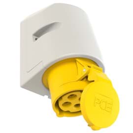 CEE wcd-opbouw 4p  16A 110V 4h geel IP44 PCE