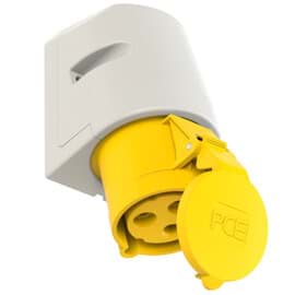 CEE wcd-opbouw 3p  32A 110V 4h geel M25 IP44 PCE