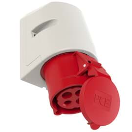 CEE wcd-opbouw 4p  32A 400V 6h rood IP44 M25 PCE