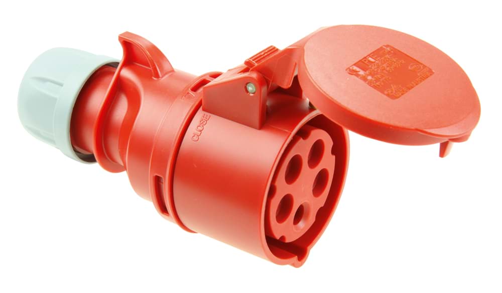 CEE koppeling 5p  16A 400V 6h rood IP44 PCE
