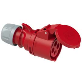CEE koppeling 4p  32A 400V 6h rood IP44 PCE