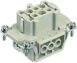 Han  6B insert E 6p female schroef