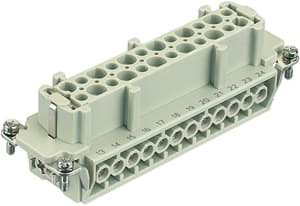 Han 24B insert E 24p female schroef