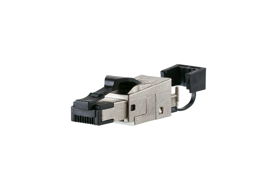 RJ45 field connector CAT6A met klem 5,5-9,5mm AWG26-22/1 AWG27-22/7
