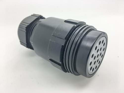 cable connector w/out nut 419E female d15-23 black