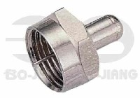 F male afsluitweerstand 75 Ohm